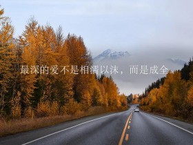 最深的爱不是相濡以沫,而是成全