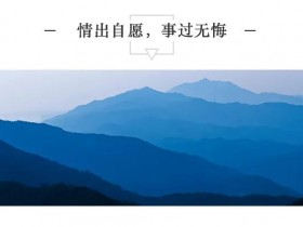 情出自愿,事过无悔